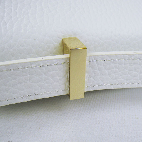 7A Hermes Constance Togo Leather Single Bag White Gold Hardware H020 - Click Image to Close